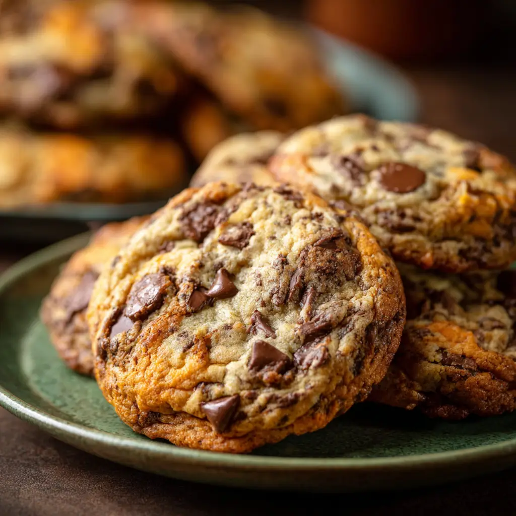 Harvest Marble Chocolate Chip Cookies: The Ultimate Fall Treat 2 A detailed image of the two separate cookie doughs, one plain and one spiced, before being marbled together for the harvest cookies.