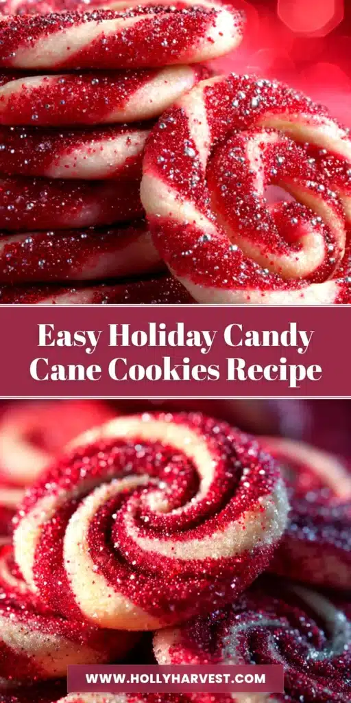 Candy Cane Cookies: The Perfect Holiday Recipe 3 A festive overhead shot of perfectly baked candy cane cookies arranged on a white plate, ready for a holiday celebration.