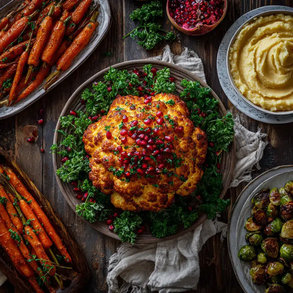 A close-up shot of the crispy, golden-brown skin of the spatchcock turkey, glistening with the sweet and spicy cranberry glaze.