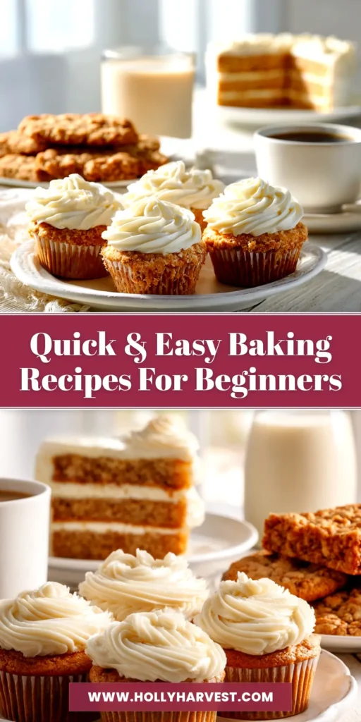 Easy Baking Recipes: The Ultimate One-Bowl Chocolate Chip Cookies 3 A beautiful assortment of delicious and easy baking recipes, featuring golden-brown cookies, muffins, and pastries ready to be shared.