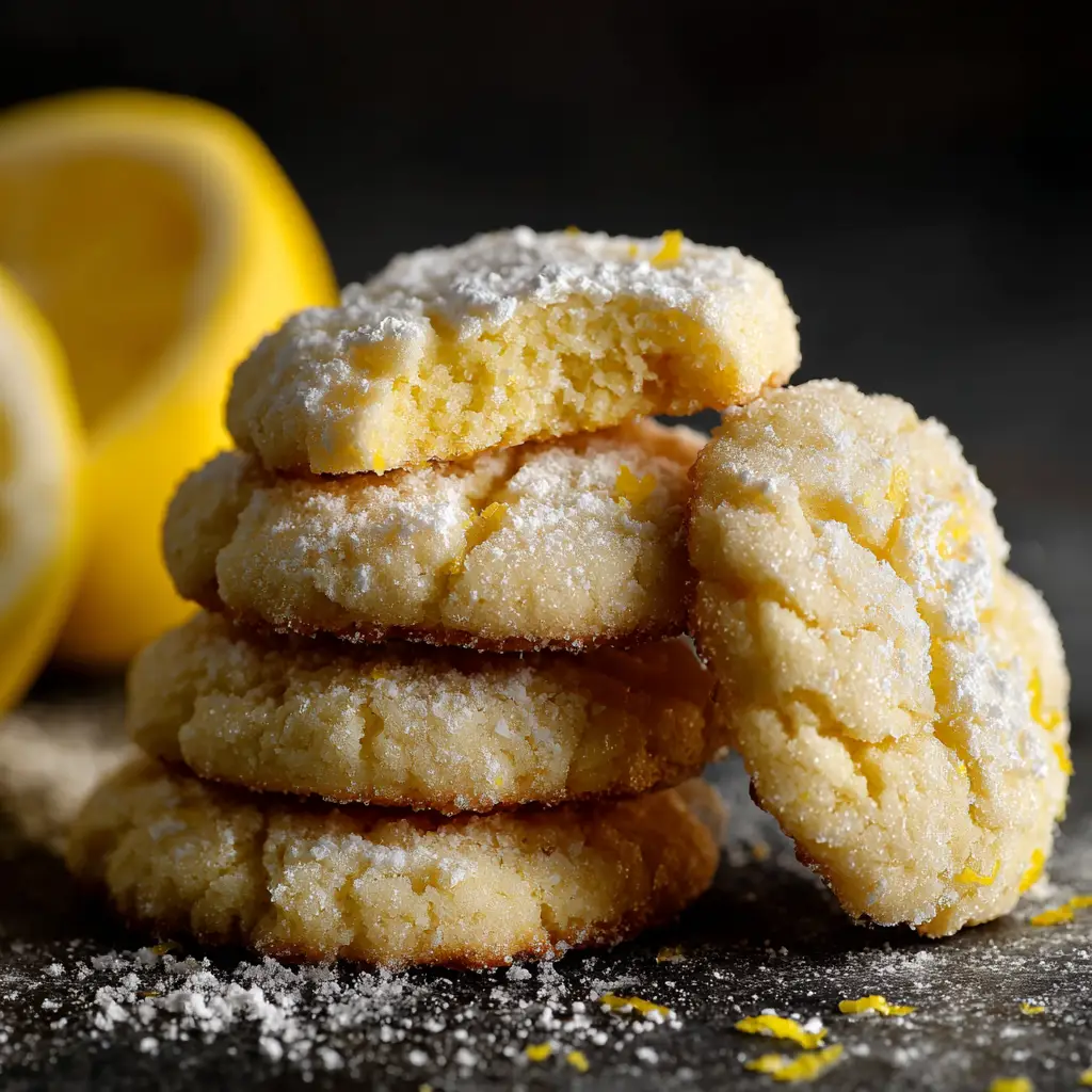 Lemon Sugar Cookies: Soft, Chewy, and Easy to Make! 1 A batch of lemon sugar cookies on a wire rack, being drizzled with a sweet and tangy lemon glaze. A key step in this simple recipe.