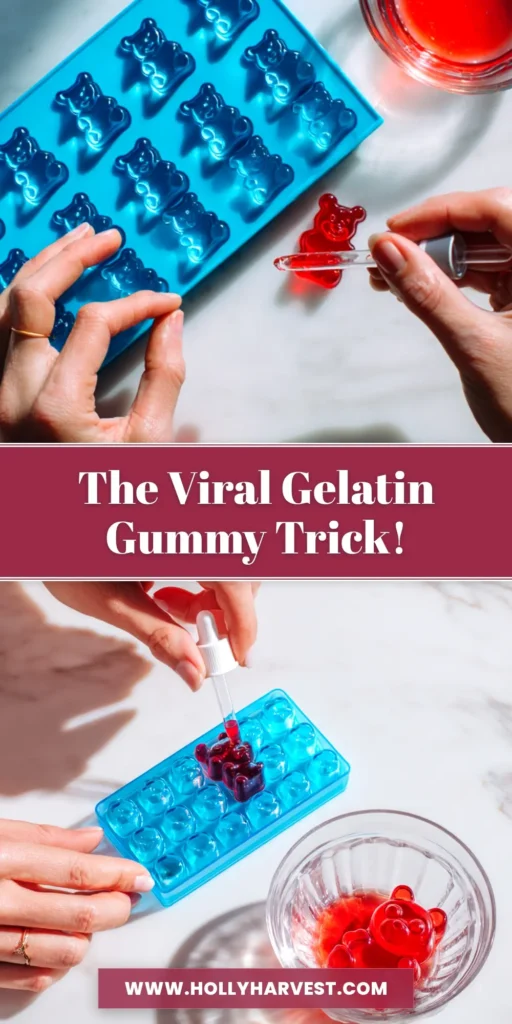 Viral Gelatin Trick Recipe: The Secret to Perfectly Clear Jello 3 A stunning, crystal-clear gelatin dessert made with the viral gelatin trick recipe, showcasing its perfect clarity and jewel-like appearance.