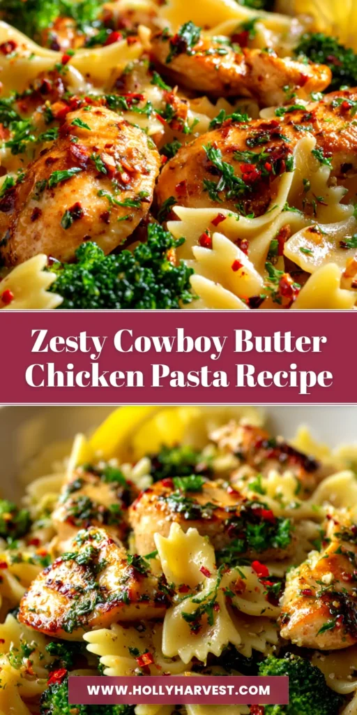 A skillet of delicious Cowboy Butter Chicken, with the golden-brown chicken breast smothered in a vibrant, herb-flecked butter sauce.