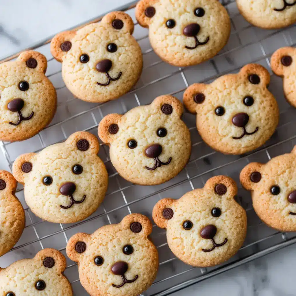 Chocolate Chip Bear Cookies: A Fun & Easy Recipe 1 A baker's hands shaping the dough for chocolate chip bear cookies, demonstrating how to attach the ears and muzzle.