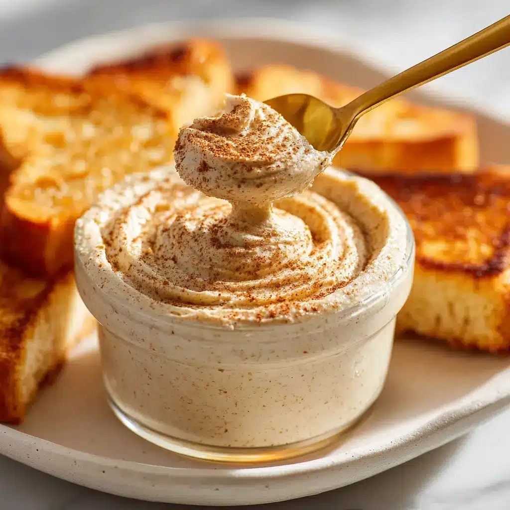 Texas Roadhouse Cinnamon Honey Butter (Easy Copycat Recipe) 2 A close-up eye-level shot of creamy, whipped cinnamon honey butter in a white bowl, showing its light and airy texture.