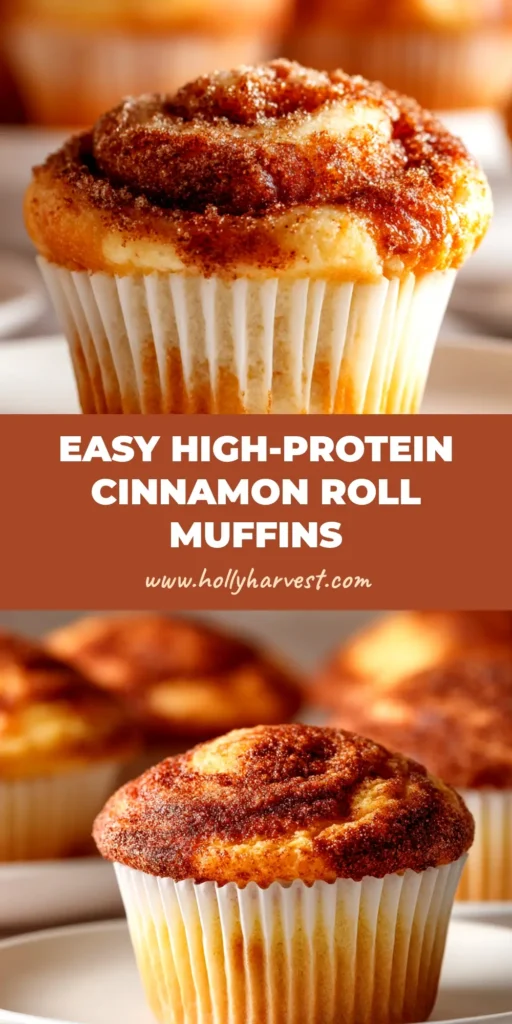 A platter of delicious Cinnamon Roll Protein Muffins with a sweet white icing drizzled over the top, perfect for a healthy breakfast or snack.