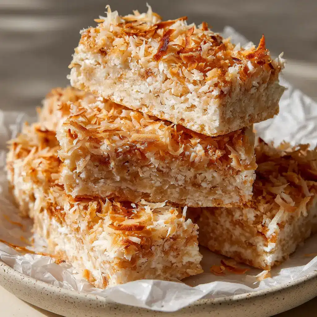Coconut Vanilla Protein Bars 2 Ingredients for Coconut Vanilla Protein Bars including cashew butter, brown rice syrup, vanilla protein, and shredded coconut.