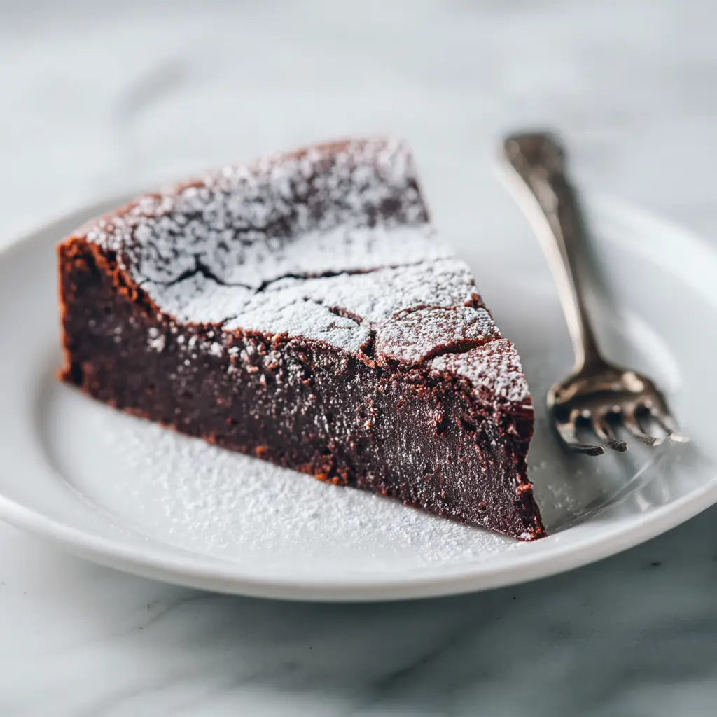 Flourless Chocolate Torte (The Ultimate Recipe) 1 The process of melting chocolate and butter in a double boiler for the dense chocolate torte recipe.