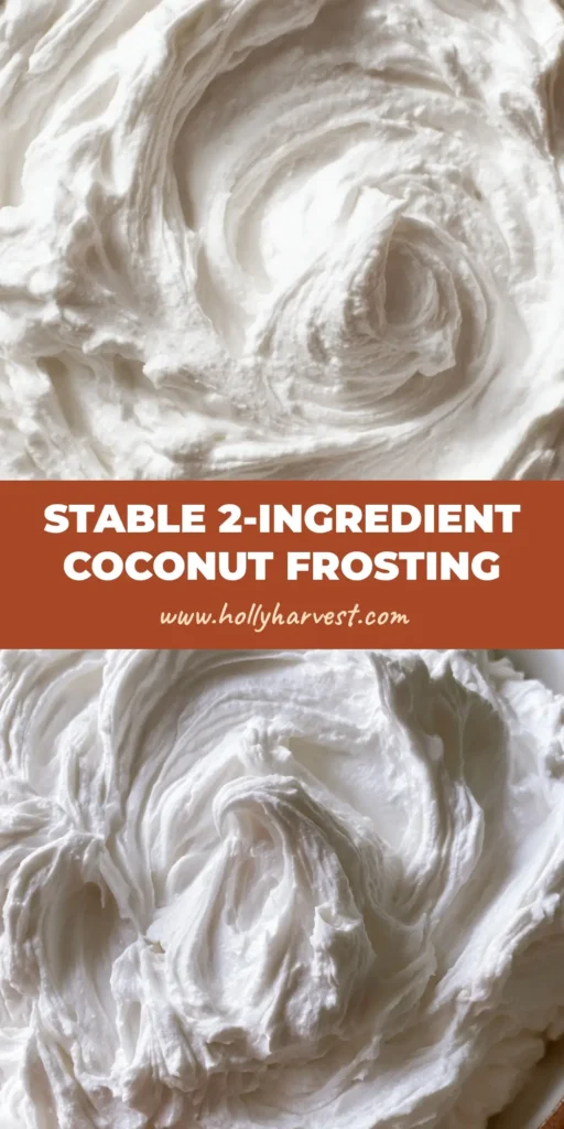 Coconut Milk Frosting: The Secret to Perfect, Stiff Vegan Whipped Peaks 4 A close-up of stiff, snow-white peaks of Coconut Milk Frosting in a rustic ceramic bowl.