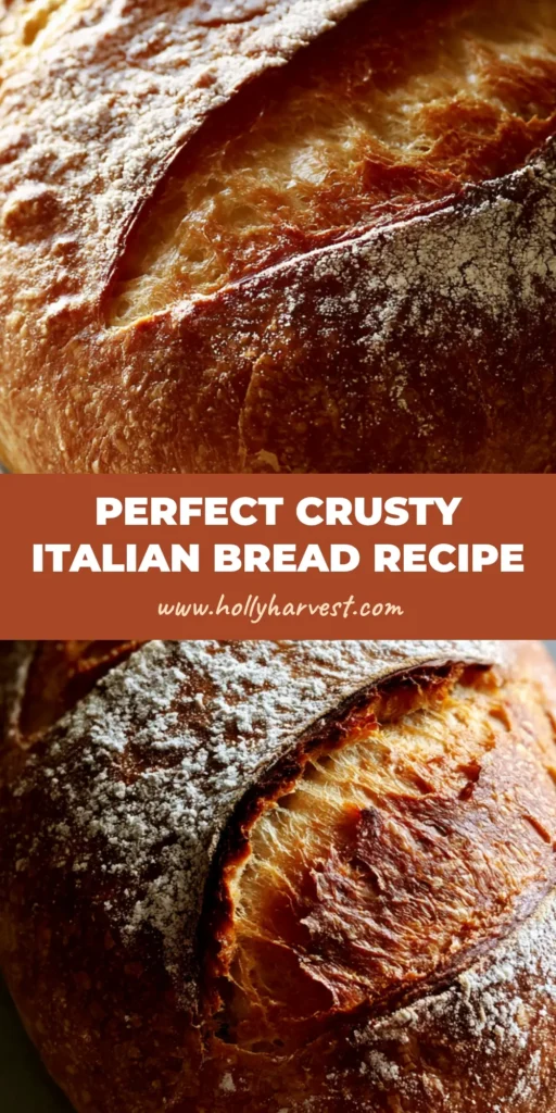 Crusty Italian Bread Recipe: The Ultimate Guide to Artisan Loaves 4 A rustic, oval-shaped crusty Italian bread loaf with artisanal diagonal scores and a fine flour dusting. (Crusty Italian Bread Recipe)