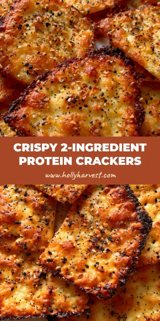 A top-down view of brittle, golden-brown Cottage Cheese Crackers broken into irregular shards on white parchment paper, heavily seasoned with black and white sesame seeds.
